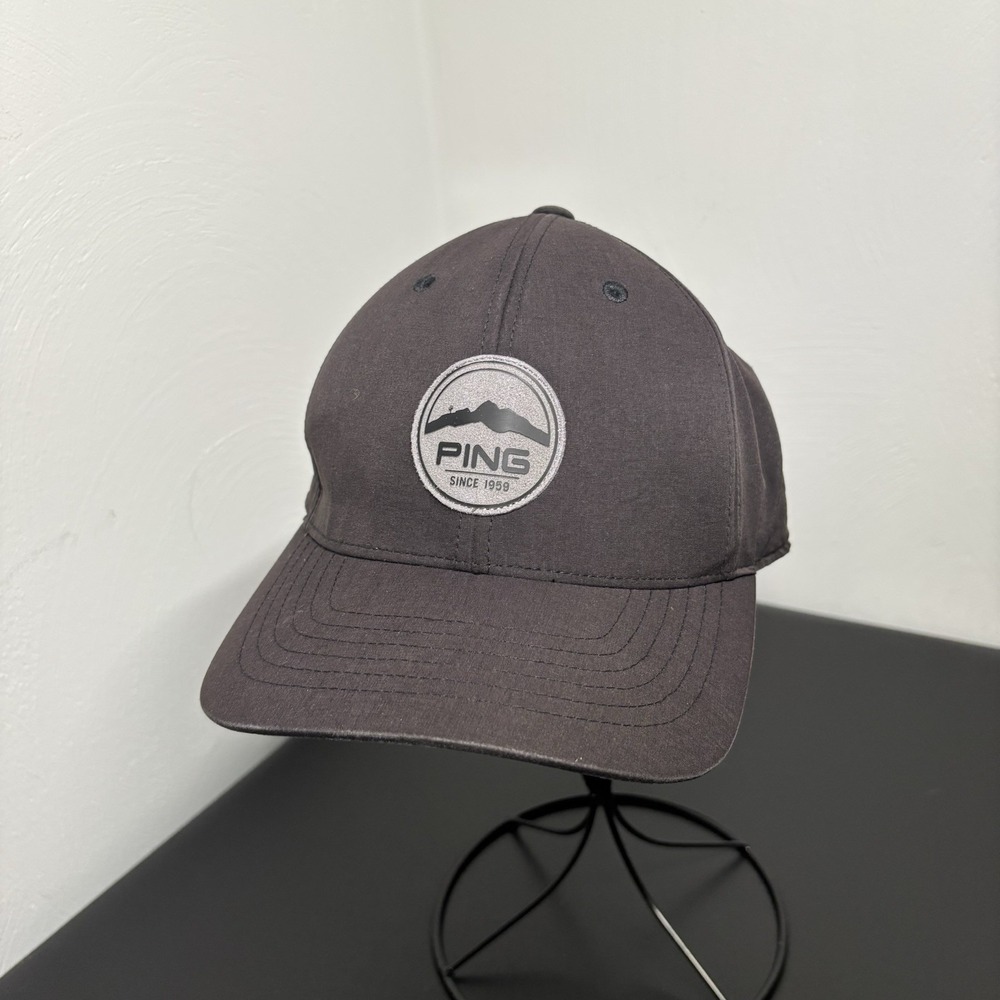 Ping‎ Men's Honors Golf Black Snapback Cap Hat Adjustable Logo Casual
